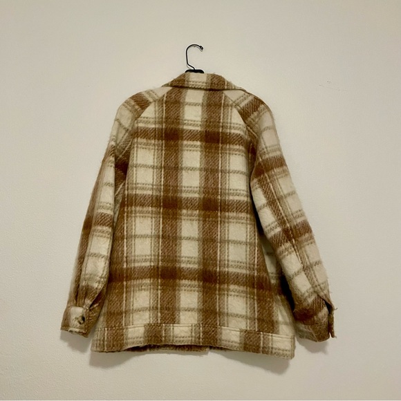 Marks & Spencer Fuzzy Plaid Shacket - Picture 2 of 5